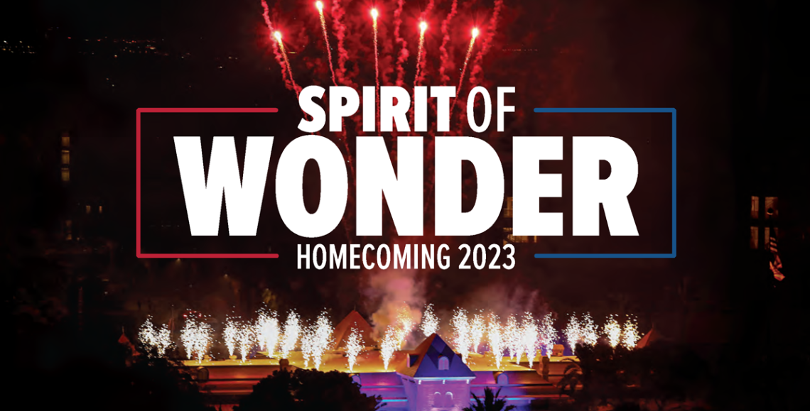 Homecoming 2023, Spirit of Wonder, University of Arizona, Old Main, fireworks