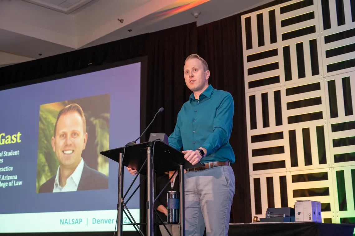 Chris Gast accepting award