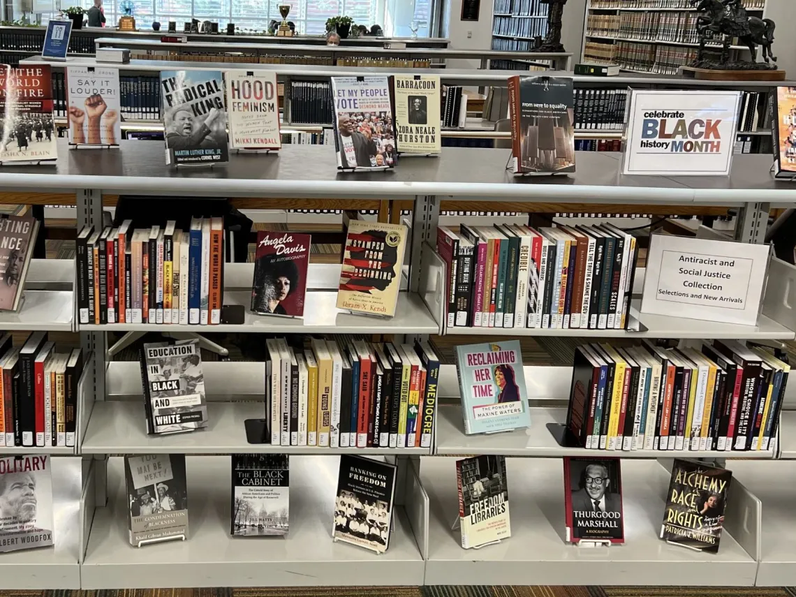 Black History Month book display at Arizona Law Library Black History Month book display at Arizona Law Library