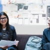 Students preparing for interview 